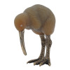 RUSSIAN CARVED AGATE AND GOLD KIWI BIRD FIGURINE PIC-0