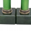 PAIR OF RUSSIAN SILVER AND NEPHRITE CANDLESTICKS PIC-5