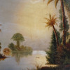 ANTIQUE HUDSON RIVER SCHOOL LANDSCAPE OIL PAINTING PIC-1