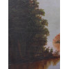 ANTIQUE HUDSON RIVER SCHOOL LANDSCAPE OIL PAINTING PIC-3