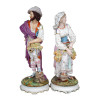 PAIR OF FRENCH CHANTILLY BISQUE PORCELAIN FIGURES PIC-2