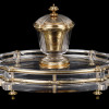 FRENCH SILVER OVER CRYSTAL ROCK INKWELL GUSTAVE KELLER PIC-2