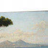 ANTIQUE ITALIAN NAPLES AND VESUVIUS PAINTING PIC-3