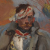 POLISH MILITARY MAN OIL PAINTING BY JERZY KOSSAK PIC-2