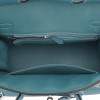 HERMES BIRKIN BLUE JEAN LEATHER HAND BAG PIC-7