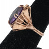RUSSIAN SOVIET 583 GOLD RING WITH AMETHYST STONE PIC-1