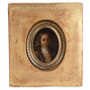 17TH CENTURY MINIATURE MALE PORTRAIT OIL PAINTING PIC-0