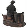 PAINTED CERAMIC DESK DECOR FIGURE OF A FISHERMAN PIC-2