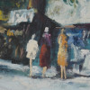 IMPRESSIONIST PARIS OIL PAINTING BY MARY KIRKUP PIC-3