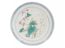 ANTIQUE CHINESE QING DYNASTY PORCELAIN PLATE