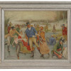 ENGLISH ICE OIL PAINTING AFTER FRANK DADD SIGNED PIC-0