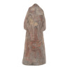 CHINESE TANG DYNASTY TERRACOTTA HORSE HEAD STATUE PIC-3