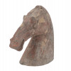 CHINESE TANG DYNASTY TERRACOTTA HORSE HEAD STATUE PIC-0