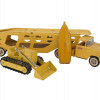 CAST TOY CARS TONKA TRUCK AND STRUCTO BULLDOZER PIC-0