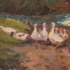 GERMAN DUCKS OIL PAINTING BY ALEXANDER KOESTER PIC-2