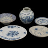 ANTIQUE CHINESE BLUE AND WHITE PORCELAIN PLATES PIC-0