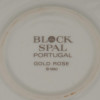 BLOCK SPAL PORTUGAL GOLD ROSE TABLEWARE, 44 PCS PIC-9