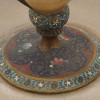 FRENCH CLOISONNE ENAMEL ONYX KIDDUSH CUP W STAND PIC-8