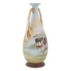 VICTORIA AUSTRIA LARGE PORCELAIN VASE WITH CATTLE PIC-1