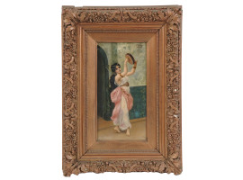 ANTIQUE RUSSIAN PAINTING DANSER ALEXANDER RIZZONI