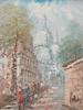 VINTAGE FRENCH SACRE COEUR PARIS PAINTING PIC-1