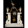 ANTIQUE FRENCH LOUIS XVI PORTICO MANTEL CLOCK PIC-3