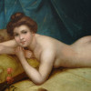 ANTIQUE NUDE WOMAN IN BED PAINTING BY H. WALDECK PIC-2