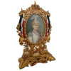 ANTIQUE PORTRAIT KAISER WILHELM IN ROTATING FRAME PIC-0