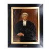 ANTIQUE AMERICAN SCHOOL PORTRAIT OF A JUDGE MAN PIC-0