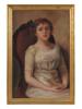 EDWARDIAN STYLE PORTRAIT OF A LADY OIL PAINTING PIC-0