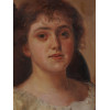 EDWARDIAN STYLE PORTRAIT OF A LADY OIL PAINTING PIC-2