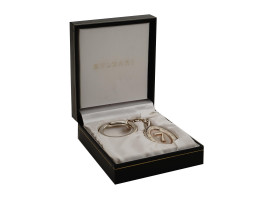 BVLGARI STERLING SILVER LUCKY SEVEN KEYCHAIN