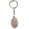 BVLGARI STERLING SILVER LUCKY SEVEN KEYCHAIN PIC-1