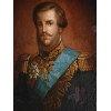 ANTIQUE 19TH CENTURY PAINTING PORTRAIT OF PEDRO II PIC-1