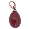 RUSSIAN GOLD-MOUNTED PURPURINE EGG CHARM PENDANT PIC-1