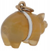 RUSSIAN GOLD AND HARD ENAMEL PENDANT OF A PIG PIC-5