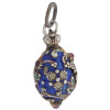 RUSSIAN 88 SILVER AND ENAMEL EASTER EGG PENDANT PIC-2