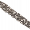 RUSSIAN 84 SILVER EMBOSSED FLORAL DESIGN MEZUZAH PIC-0