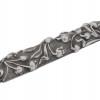 RUSSIAN 84 SILVER EMBOSSED FLORAL DESIGN MEZUZAH PIC-1