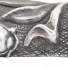 RUSSIAN 84 SILVER EMBOSSED FLORAL DESIGN MEZUZAH PIC-4