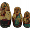 RUSSIAN MATRYOSHKA DOLLS WITH UKRAINIAN MEN, 1993 PIC-4