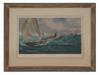 BRITISH SEASCAPE ENGRAVING BY CHARLES NAPIER HEMY PIC-0