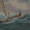 BRITISH SEASCAPE ENGRAVING BY CHARLES NAPIER HEMY PIC-1