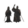 PAIR OF JAPANESE TAKASAGO BRONZE JO UBA FIGURES PIC-0