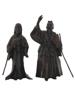 PAIR OF JAPANESE TAKASAGO BRONZE JO UBA FIGURES PIC-0