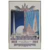 1989 ART DECO POSTER NY WORLD'S FAIR BY STEPHAN PIC-0