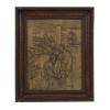 FRAMED RELIEF PLAQUE SINAGOGUE SCENE BY ARTINI PIC-0