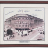 EBBETS FIELD PHOTO W BROOKLYN DODGERS AUTOGRAPHS PIC-0