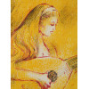 SILKSCREEN PRINT WOMAN WITH GUITAR SIGNED D LATAR PIC-1