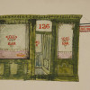 GOUACHE ON PAPER PAINTING JOES BAR ADVERTISEMENT PIC-3